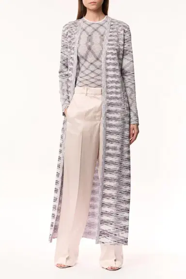 Missoni Knit Weave Sequin Long Cardigan | Thumbnail 2