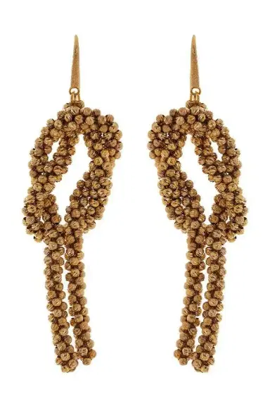 Brunello Cucinelli Knot Pyrite Earrings | Thumbnail 1