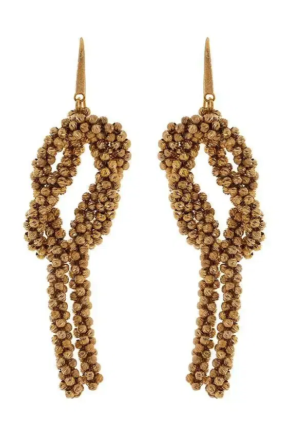 Brunello Cucinelli Knot Pyrite Earrings
