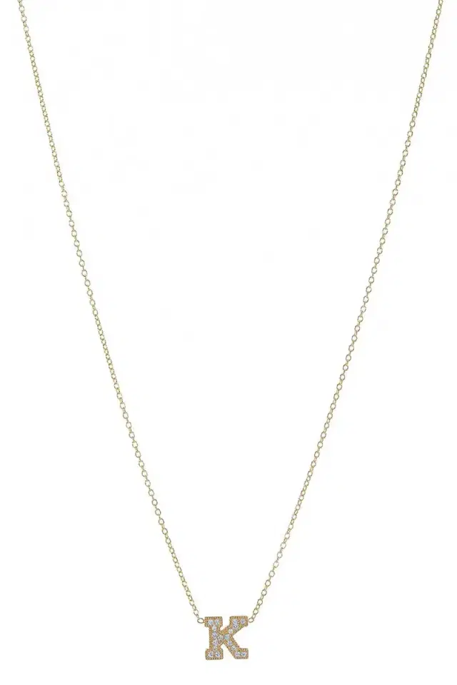 Large Initial Necklace