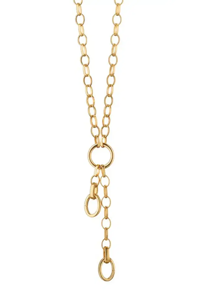 Large Link "Design Your Own" Charm Chain Necklace