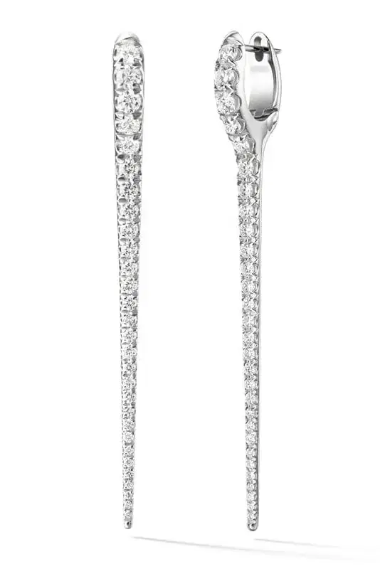 Large Lola Needle Diamond Earrings