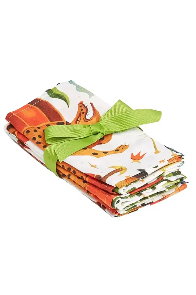 La DoubleJ Large Napkin Set of 6 - Junglebook