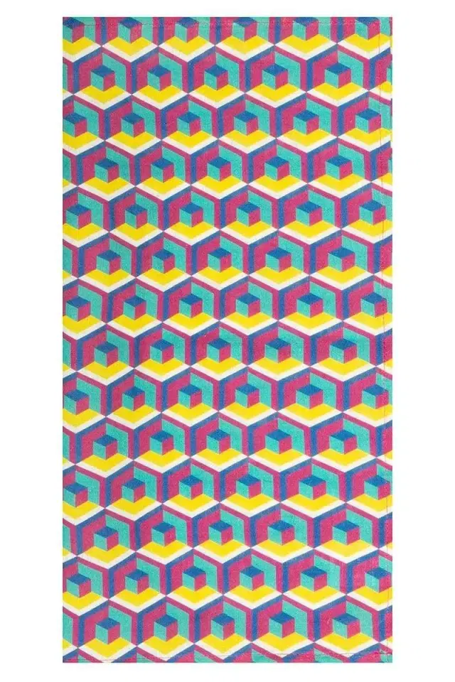 Large Napkins Set Of 6 - Cubi Giallo Fuxia