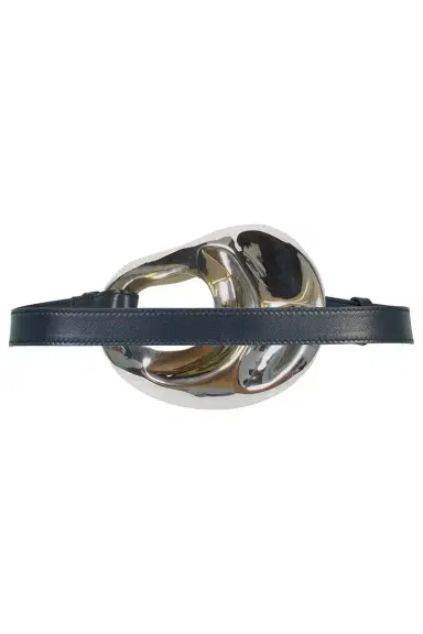 ALEJANDRA ALONSO ROJAS Leather Belt - Midnight | Thumbnail 2