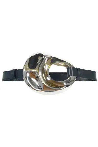ALEJANDRA ALONSO ROJAS Leather Belt - Midnight | Thumbnail 1