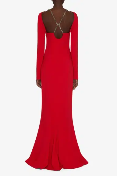 Givenchy Long Sleeve Dress W/ Chain | Thumbnail 4