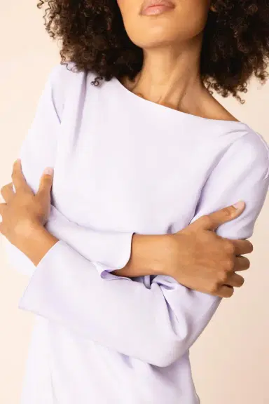 PETER COHEN Long Sleeve Midi Dress - Lotus | Thumbnail 3