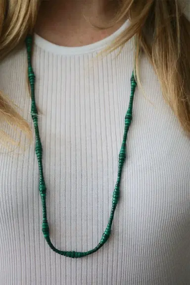 DEVON WOODHILL Malachite Mozart Strand Beaded Necklace | Thumbnail 2