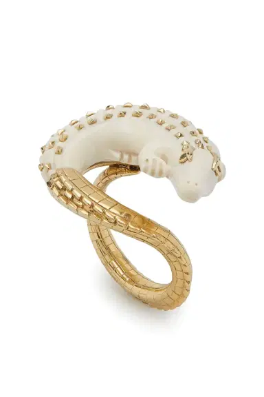 BIBI VAN DER VELDEN Mammoth Alligator Twist Ring | Thumbnail 7