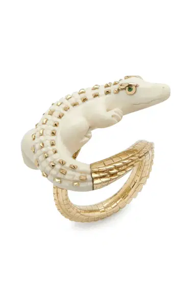 BIBI VAN DER VELDEN Mammoth Alligator Twist Ring | Thumbnail 1