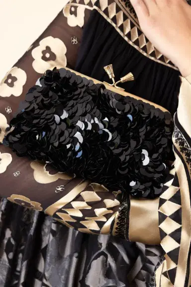 Anya Hindmarch Maud Tassel Clutch - Anthracite | Thumbnail 4
