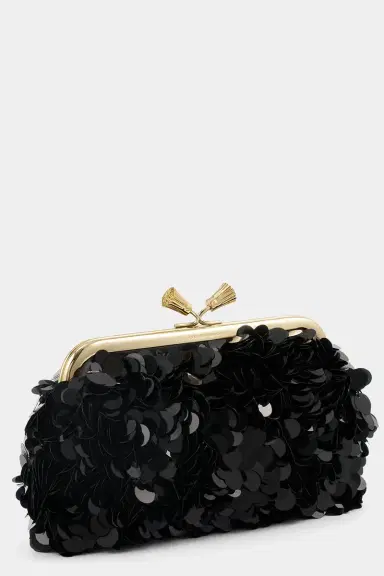 Anya Hindmarch Maud Tassel Clutch - Anthracite | Thumbnail 6