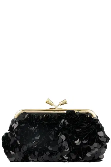 Anya Hindmarch Maud Tassel Clutch - Anthracite | Thumbnail 1