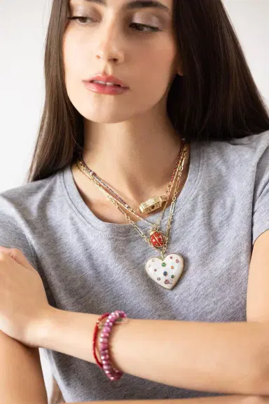 Marie Lichtenberg Mauli Blue Burgundy Chain | Thumbnail 2