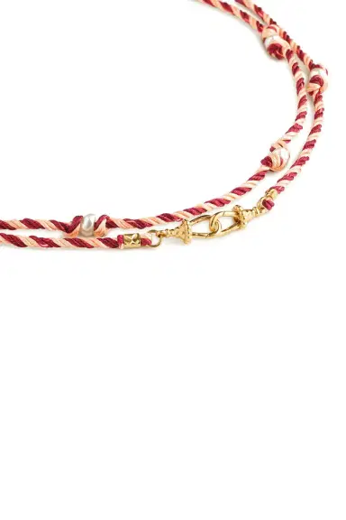 Marie Lichtenberg Mauli Burgundy Beige Chain | Thumbnail 8