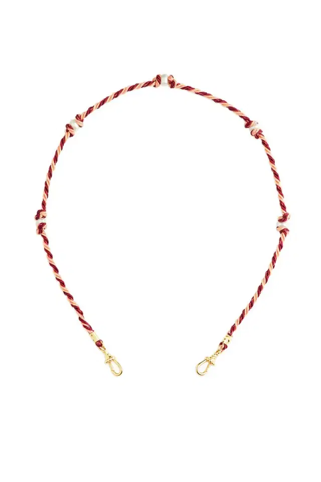 Marie Lichtenberg Mauli Burgundy Beige Chain