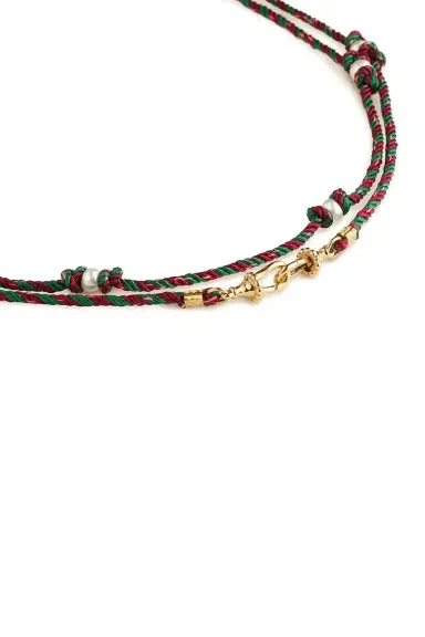 Marie Lichtenberg Mauli Green Burgundy Chain | Thumbnail 3 Marie Lichtenberg Mauli Green Burgundy Chain | Thumbnail 3