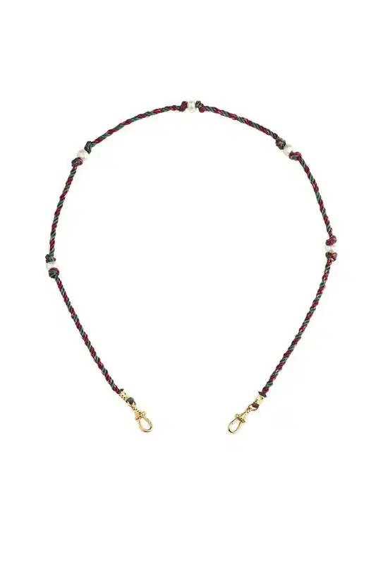 Marie Lichtenberg Mauli Green Burgundy Chain