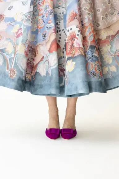 Manolo Blahnik Maysale Mule - Bright Purple | Thumbnail 4