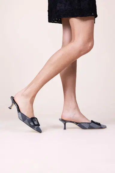 Manolo Blahnik Mayselabi Mulie - Herringbone | Thumbnail 2
