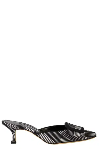 Manolo Blahnik Mayselabi Mulie - Herringbone | Thumbnail 1