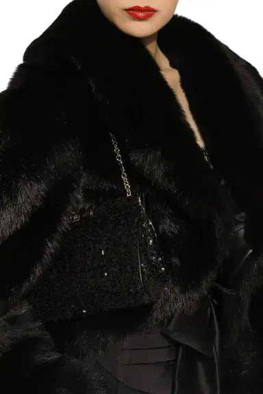 Dolce & Gabbana Medium Marlene Bag - Black Sequin | Thumbnail 2