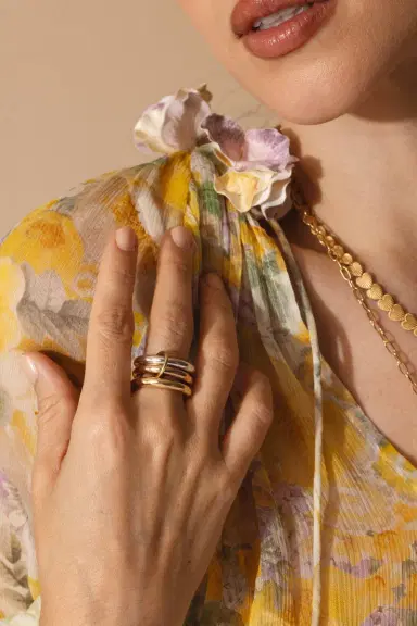 Spinelli Kilcollin Mercury MX Three Linked Ring | Thumbnail 3