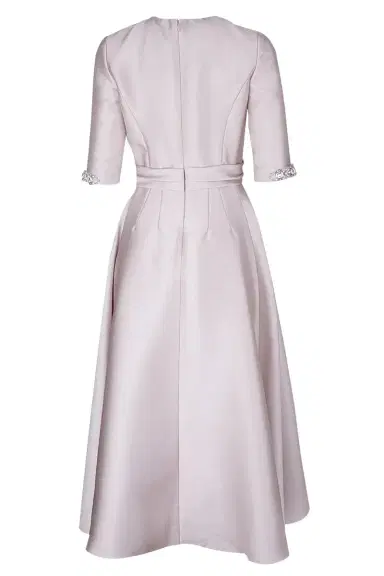 Reem Acra Mikado Jewel Neck Dress | Thumbnail 6