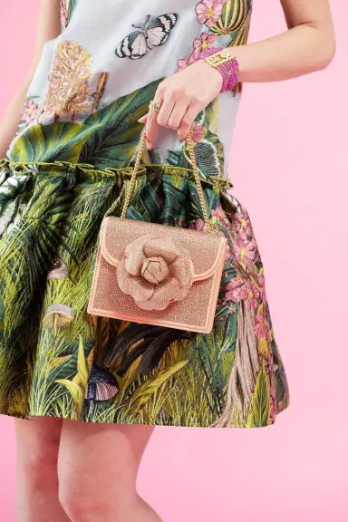 Oscar de la Renta Mini Tro Bag - Crystal Pave | Thumbnail 2