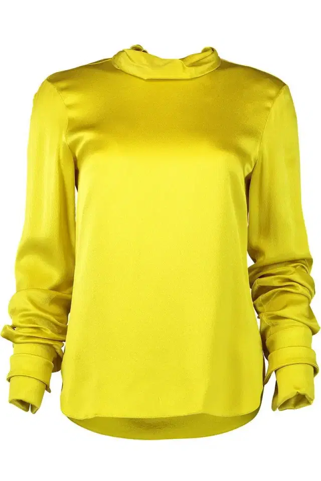 Oscar de la Renta Mock Neck Blouse