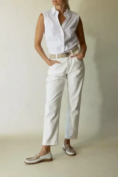 Brunello Cucinelli Monili Trim Sleeveless Top | Thumbnail 2