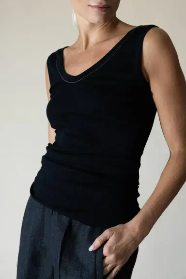 Brunello Cucinelli Monili Trim Tank | Thumbnail 2 Brunello Cucinelli Monili Trim Tank | Thumbnail 2