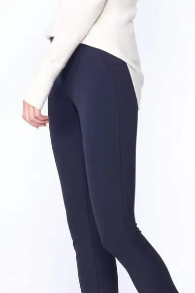 Veronica Beard Navy Zip Back Scuba Pant | Thumbnail 2 Veronica Beard Navy Zip Back Scuba Pant | Thumbnail 2