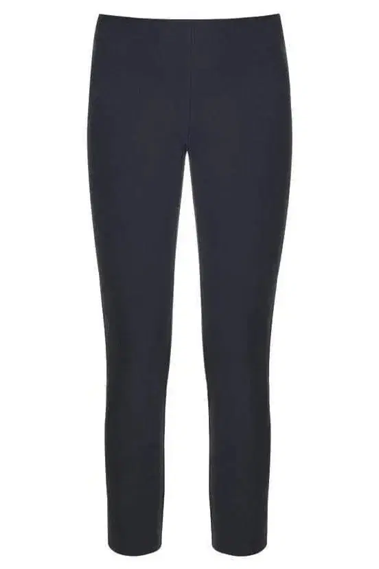 Veronica Beard Navy Zip Back Scuba Pant