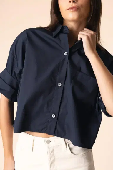 TWP Next Ex Superfine Shirt - Midnight | Thumbnail 2