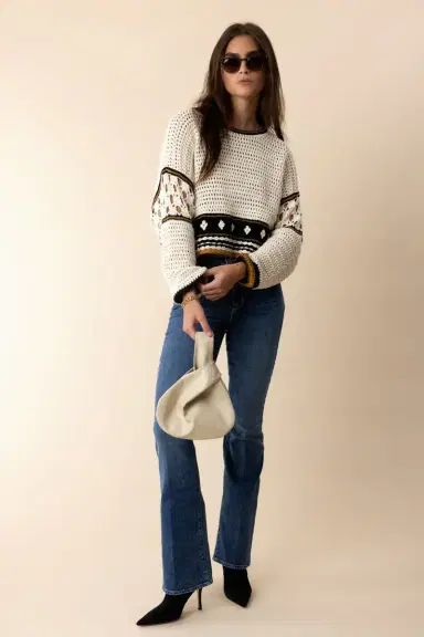 MARY SMALLWOOD Nexus Clutch - Patent Off White Mocha | Thumbnail 2
