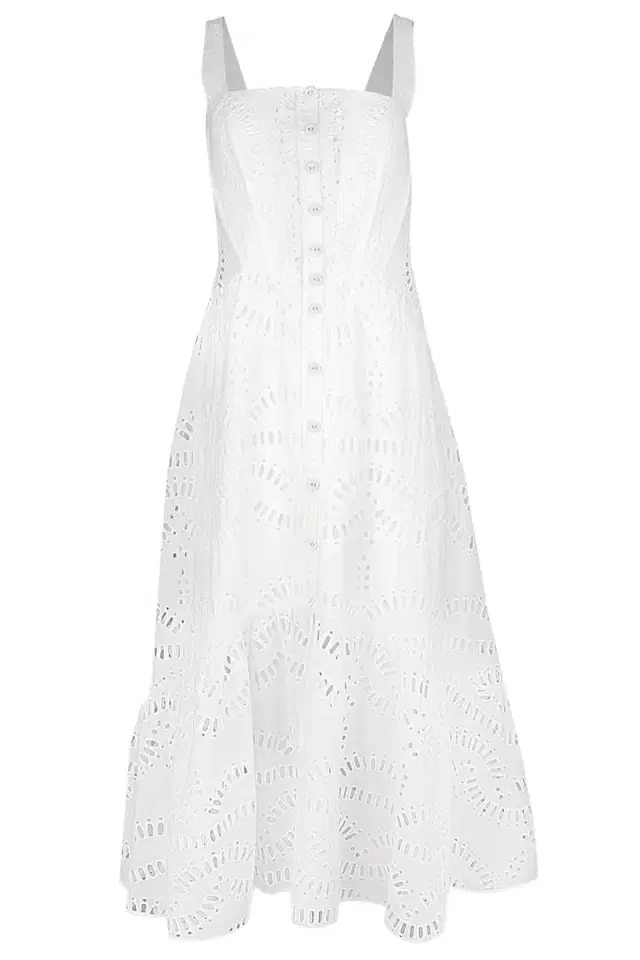 CHARO RUIZ IBIZA Nissy Dress - White Samoa