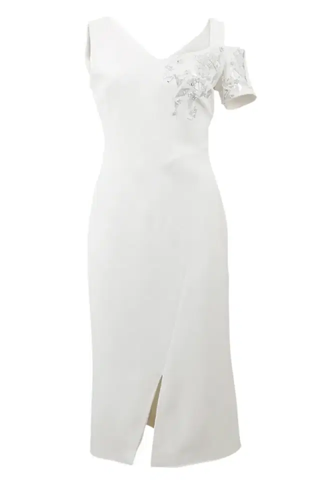 ANTONIO BERARDI Off Shoulder Embroidered Dress