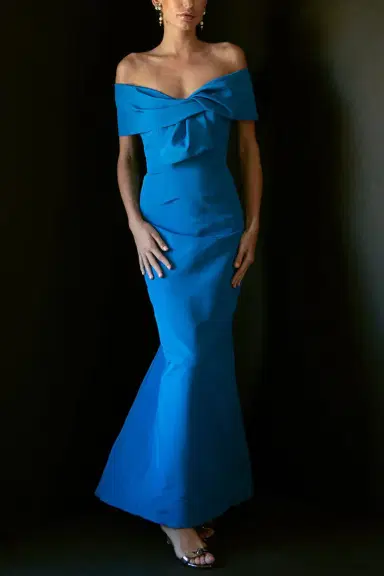 CATHERINE REGEHR Off Shoulder Picard Gown | Thumbnail 2