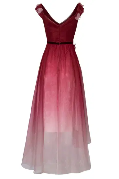 Marchesa Notte Off The Shoulder Ombre Gown | Thumbnail 3