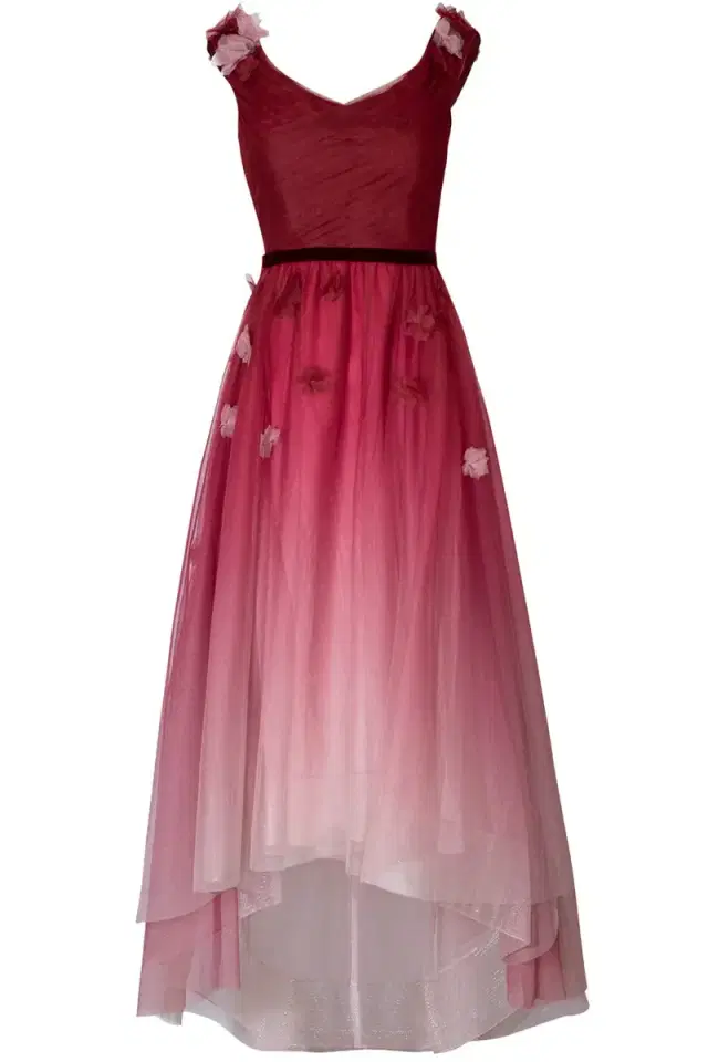 Marchesa Notte Off The Shoulder Ombre Gown