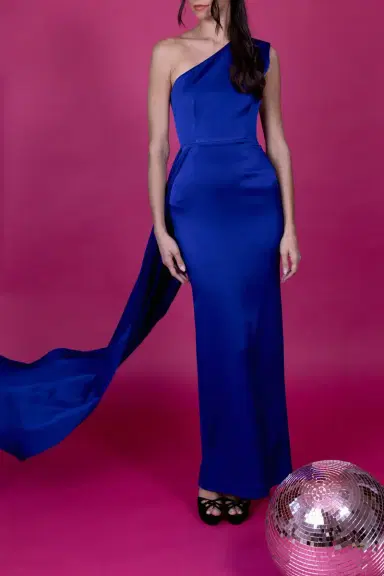 Alex Perry One Shoulder Column Dress | Thumbnail 6