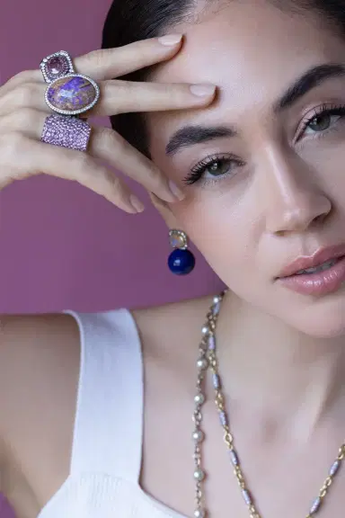 Sylva & Cie Oval Opal Diamond Ring | Thumbnail 5 Sylva & Cie Oval Opal Diamond Ring | Thumbnail 5