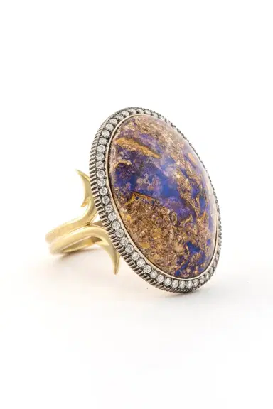 Sylva & Cie Oval Opal Diamond Ring | Thumbnail 6 Sylva & Cie Oval Opal Diamond Ring | Thumbnail 6