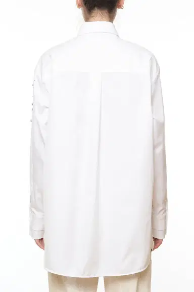 DES_PHEMMES Oversized Button Up Shirt | Thumbnail 4