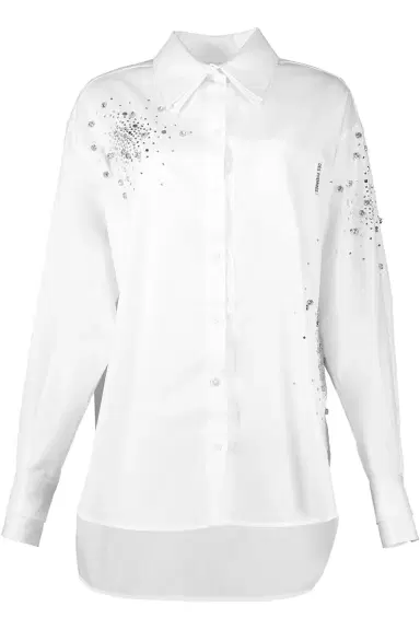 DES_PHEMMES Oversized Button Up Shirt | Thumbnail 1