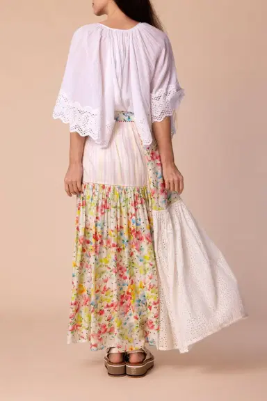 BYTIMO Patchwork Maxi Skirt | Thumbnail 4