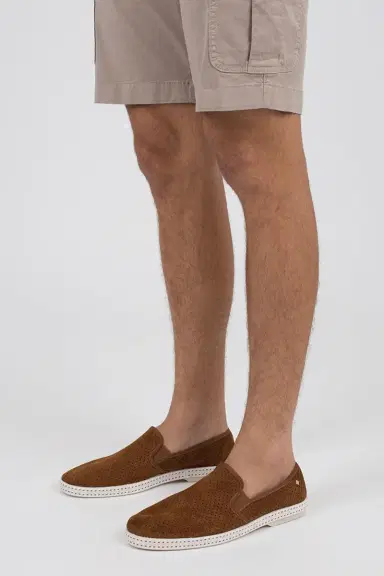 RIVIERAS Perforated Suede Sultan Loafer | Thumbnail 3 RIVIERAS Perforated Suede Sultan Loafer | Thumbnail 3