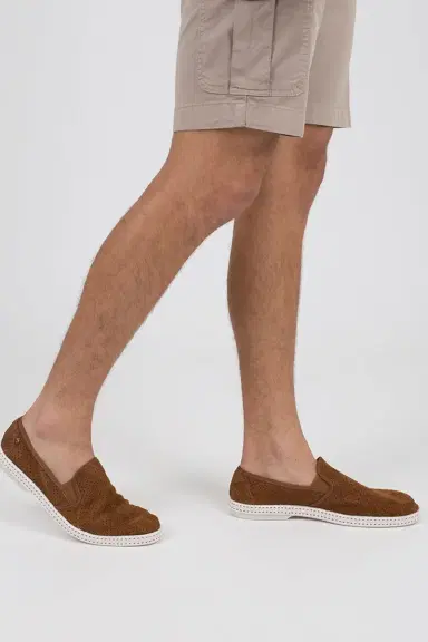 RIVIERAS Perforated Suede Sultan Loafer | Thumbnail 4 RIVIERAS Perforated Suede Sultan Loafer | Thumbnail 4
